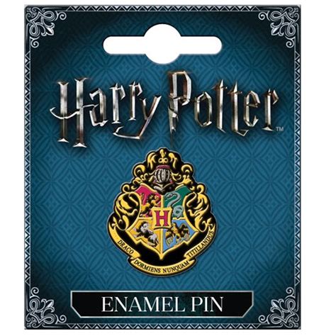 Harry Potter Hogwarts Crest Enamel Pin Retrofestiveca