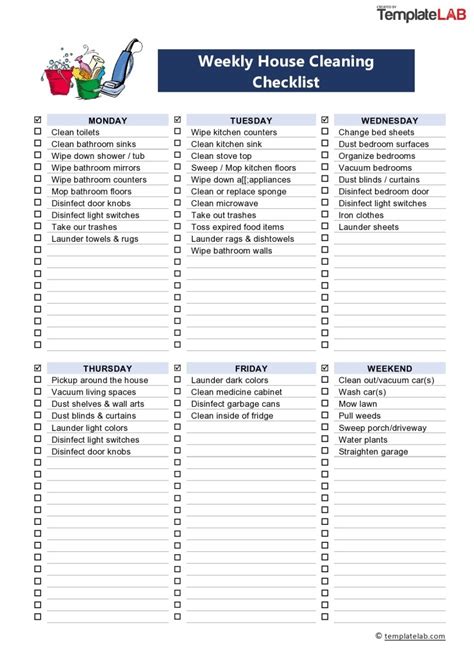 Free Editable Printable Cleaning Schedule Includes Daily Weekly And