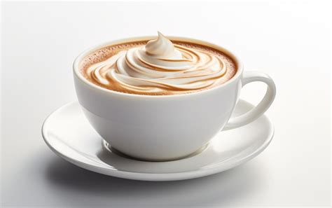Steamy Delight Hot Coffee In A White Cup Premium Ai Generated Image