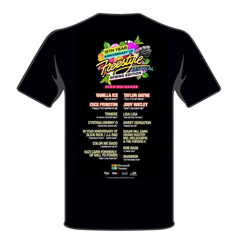 Freestyle Concert T Shirt Womens Sizes Buy Now From Thump Records