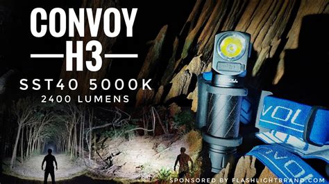 Convoy H3, SST40 5000k, 2400 lumens & Comparison with Convoy H1, H2 ...