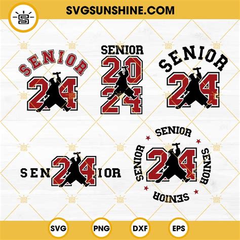 Air Senior 2024 Svg Bundle Senior 24 Svg Class Of 2024 Svg Graduation