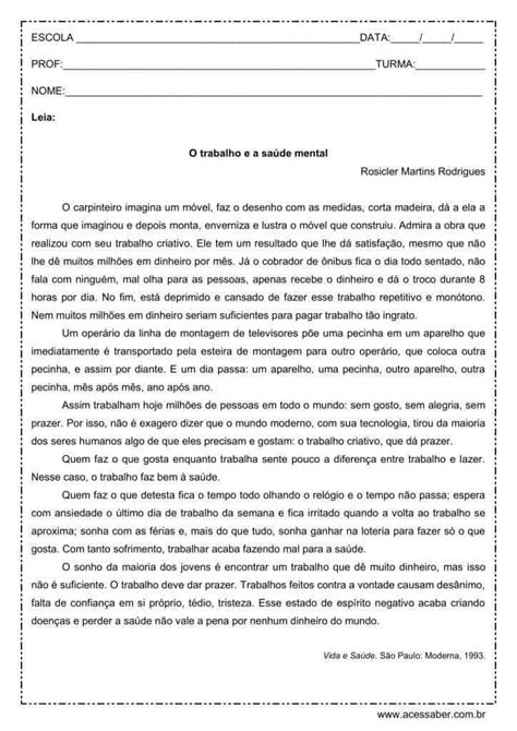 Texto Para Interpretação Gabarito 1o Ano Ensino Médio 7560 Hot Sex