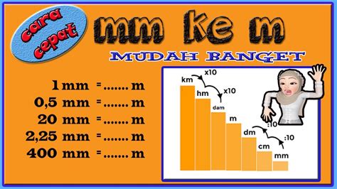 Cara Cepat MM KE M Milimeter Ke Meter Mengubah MM KE M YouTube