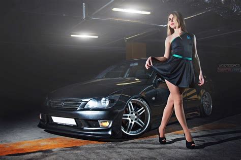 Car Model Car Wash Girls Bikini Car Wash Pin Up Pit Girls Lexus Is Umbrella Girl