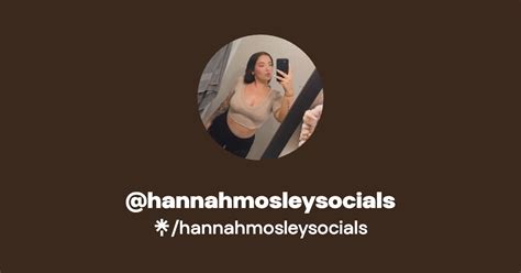 Hannahmosleysocials Instagram Tiktok Linktree