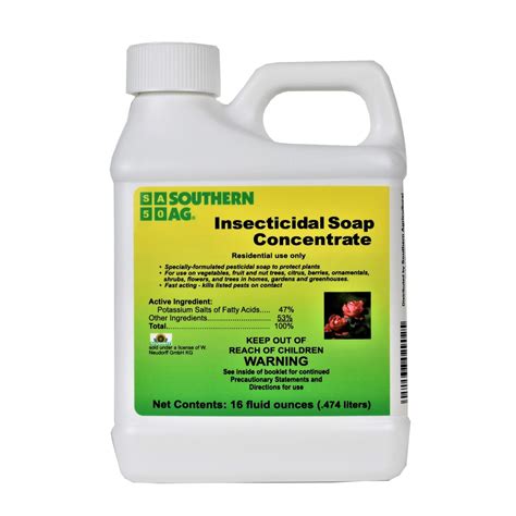 Insecticidal Soap Concentrate Insecticide Kills On Contact 16 Fl Oz