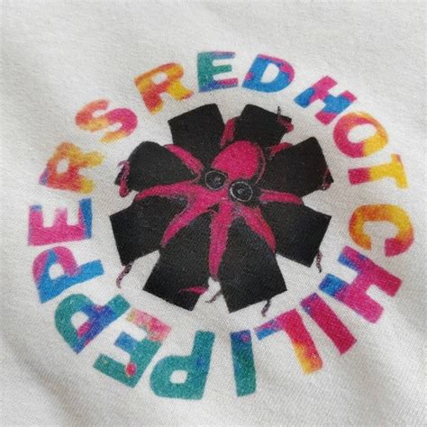 やや傷や汚れありHanes ヘインズ RED HOT CHILI PEPPERS レッドホットチリペッパーズ ROCK ロック Tシャツ 古着 音楽 レッチリ タコ オクトパスの落札