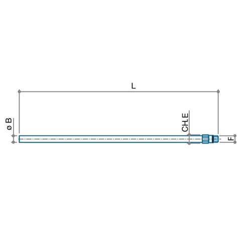 Luxor Verchromtes Kupferrohr Steckverbinder X L Cm