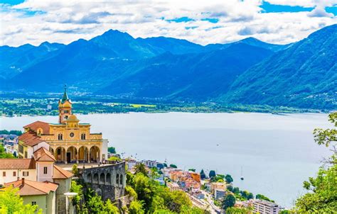 Download Beautiful Panoramic View Of Locarno And Its Landmarks