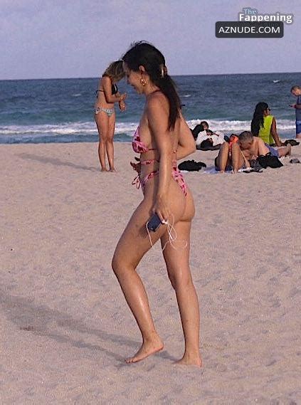 Iva Kovacevic Sexy Shows Off Her Stunning Body And Ass Wearing A Hot Pink Bikini At The Beach In