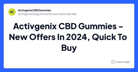 Activgenix CBD Gummies