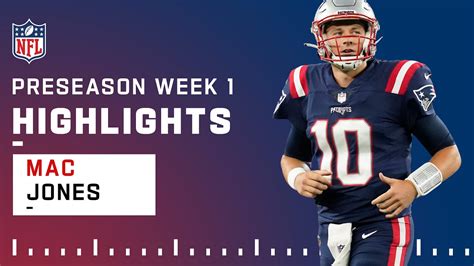 Mac Jones NFL Debut Every Attempt | Preseason Week 1 2021 NFL Game ...