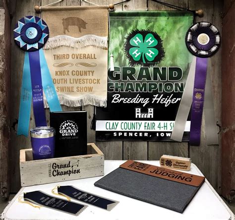 Grand Champion Livestock 4 H Show Vinyl Banner