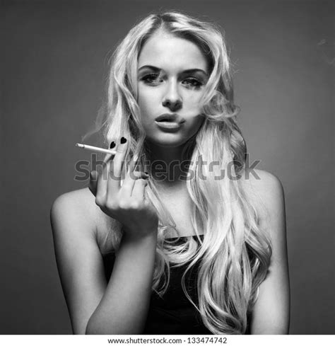 Blonde Smoking Images Stock Photos Vectors Shutterstock