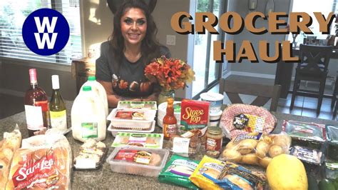 Big Ww Grocery Haul For Weight Loss Including Thanksgiving Weight