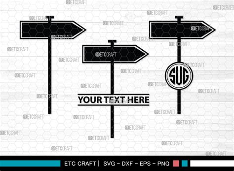 Road Sign Monogram, Road Sign Silhouette Graphic by ETC Craft Store ...