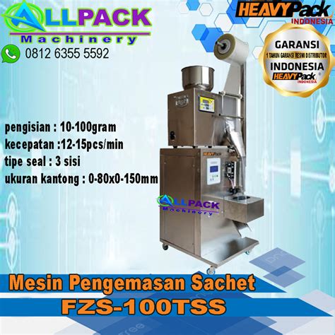 Jual Mesin Pengemas Sachet Untuk Produk Granule Snack Atau Bijian Fzs