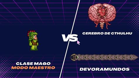 Terraria Clase Mago Vs Devoramundos Y Cerebro De Cthulhu