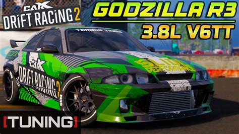 GODZILLA R3 3 8L V6TT TUNING CarX Drift Racing 2 YouTube