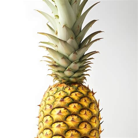 Premium AI Image | Pineapple on a White Background