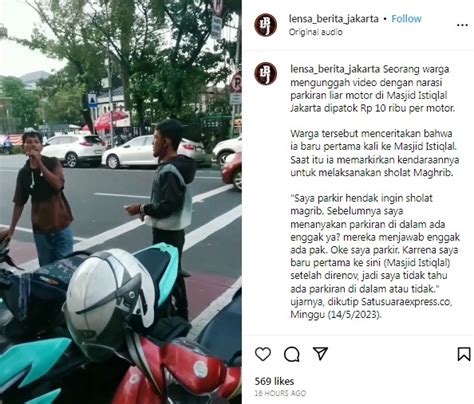 Viral Juru Parkir Liar Patok Tarif Rp Di Kawasan Masjid Istiqlal