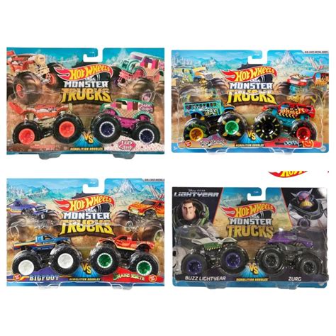 Hot Wheels Monster Trucks Cartela Mattel Fyj Hotwheels Shopee Brasil