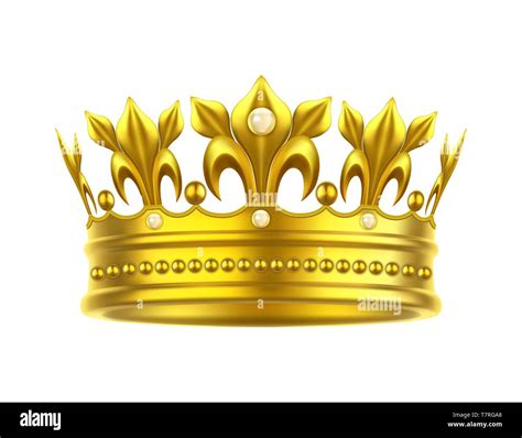 Realistic Or 3d Golden Crown For King Or Queen Stock Vector Image And Art