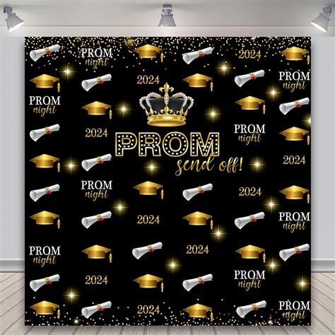 Lofaris Prom Send Off 2024 Photo Backdrop Black And Gold