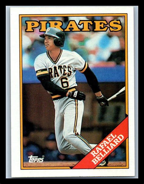 1988 Topps Pittsburgh Pirates 221 Rafael Belliard EBay