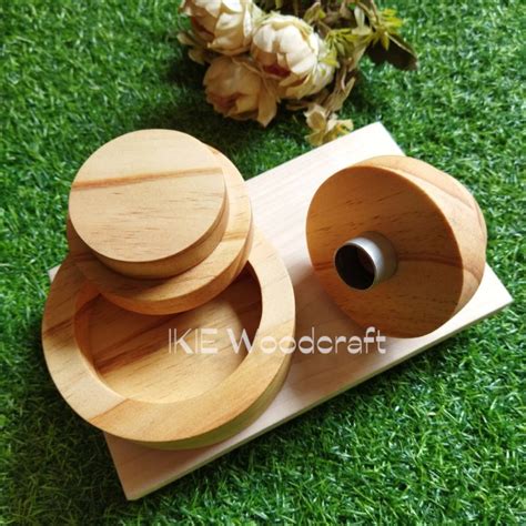 Jual Ikie Cetakan Donat Set Kayu Shopee Indonesia