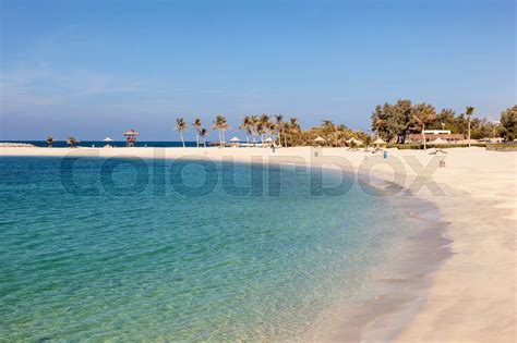 Al Mamzar Beach in Dubai | Stock image | Colourbox