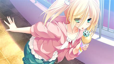 Wallpaper 1920x1080 Px Anime Girls Blonde Cg Ice Cream Love La