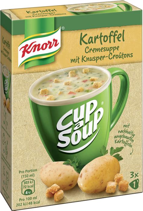 Knorr Cup A Soup Kartoffel Cremesuppe Mit Knusper Croutons X G Von