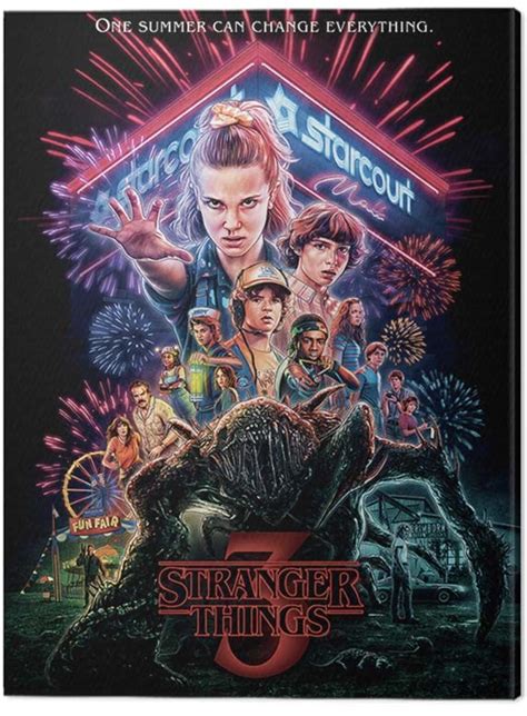 Cuadros En Lienzo Stranger Things Summer Of Decoraciones De La