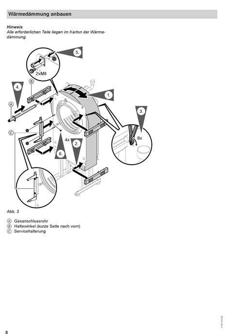 Wärmedämmung Anbauen Viessmann Vitocrossal 300 Montageanleitung