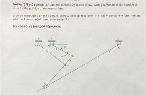 Solved Problem 3/3 ( 40 points): Consider the mechanism | Chegg.com