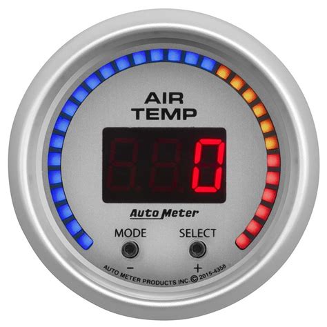 Auto Meter Ultra Lite Dual Channel Air Temp Gauge Xdp