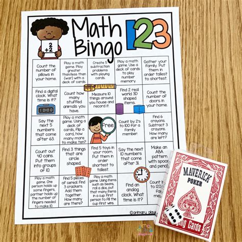 Free Printable Math Bingo - Primary Playground