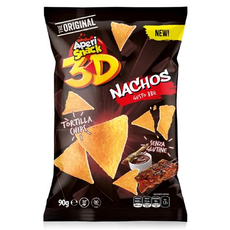 Nachos Bbq Box 16pz Tortilla Chips Gusto Bbq Aperi Snack