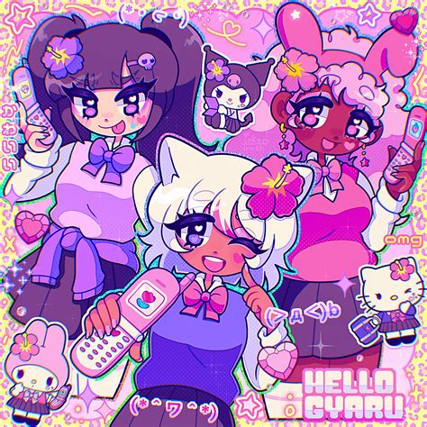 Gyaru Girls ~ 🌺 💄 R Sanrio