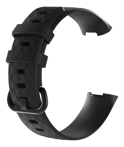 Pulseira Silicone Para Smartwatch Fitbit Charge Cor Preto Mercadolivre