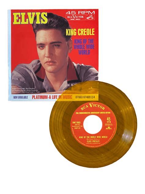 Elvis Presley Rpm Single King Of The Whole Wide World King Creole