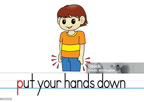 Put Your Hands Down Stock Illustration Download Image Now Alertness