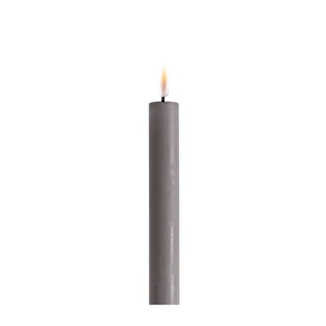 Deluxe Homeart Led Kaars Grey Real Flame Diner Candle X Us Candles