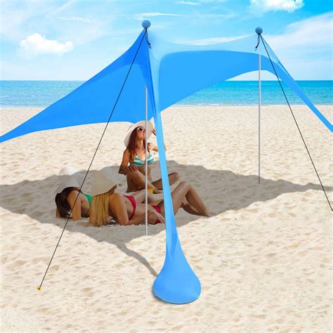 Amazon Beach Tent Sun Shelter X Ft Beach Canopy Upf