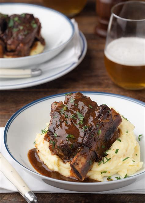 Stout Beer Braised Short Ribs Oven Or Instant Pot Striped Spatula