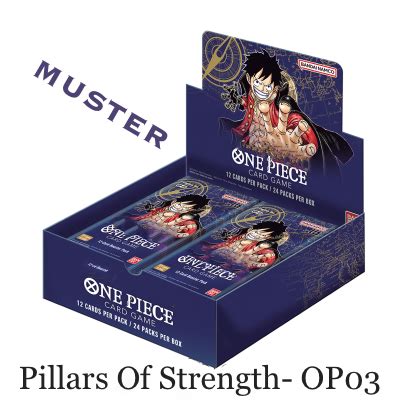 One Piece TCG Pillars Of Strength OP03 Booster Display 24 Packs