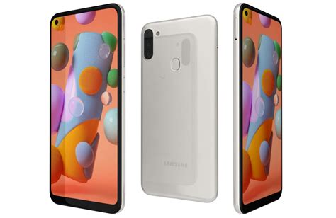 Samsung Galaxy A11 White - 3D Model by Rever_Art