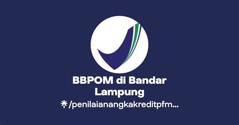 BBPOM Di Bandar Lampung Linktree